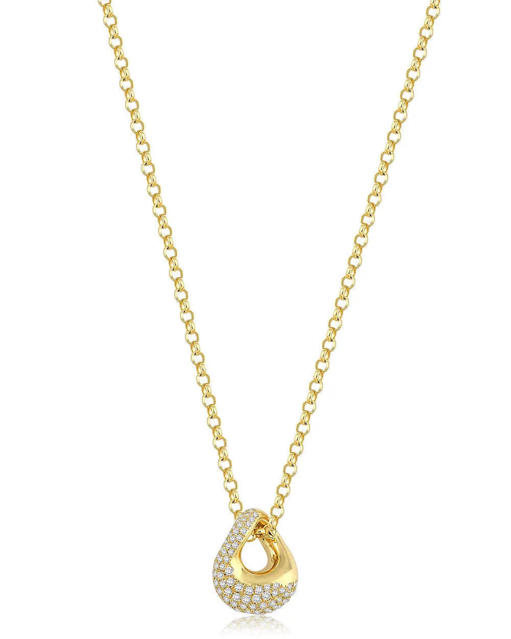 18k Yellow Gold Lucid Diamond Necklace