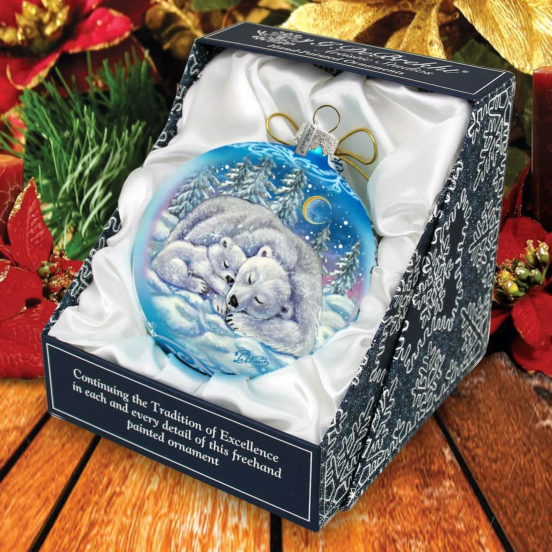 A Comforting Winters Night Limited Edition Glass Ornament by G DeBrekht - Christmas Decor - 73912