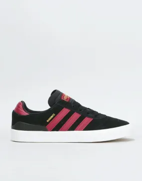 adidas Busenitz Vulc Skate Shoes - Core Black/Collegiate Burgundy/White