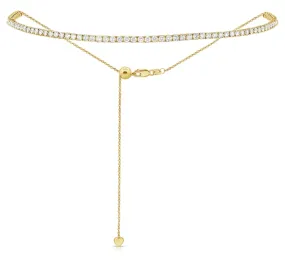 Adjustable Bolo Tennis Necklace