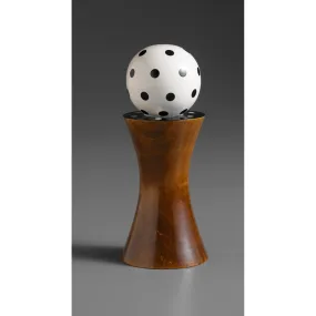 Alpha in Brown, Black, and White Wooden Salt or Pepper Mill Grinder Shaker by Robert Wilhelm of Raw Design