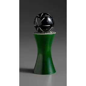 Alpha in Green, Black, and White Wooden Salt or Pepper Mill Grinder Shaker by Robert Wilhelm of Raw Design