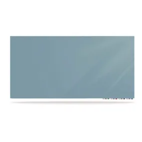 Aria Low-profile Frameless Magnetic Glassboard, 36 X 24, Denim Blue Surface