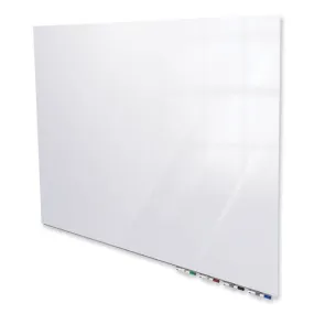 Aria Low-profile Frameless Magnetic Glassboard, 48 X 36, White Surface