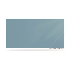 Aria Low-profile Frameless Magnetic Glassboard, 60 X 36, Denim Blue Surface