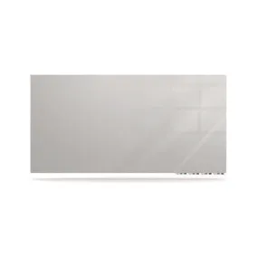 Aria Low-profile Frameless Magnetic Glassboard, 60 X 36, Gray Surface