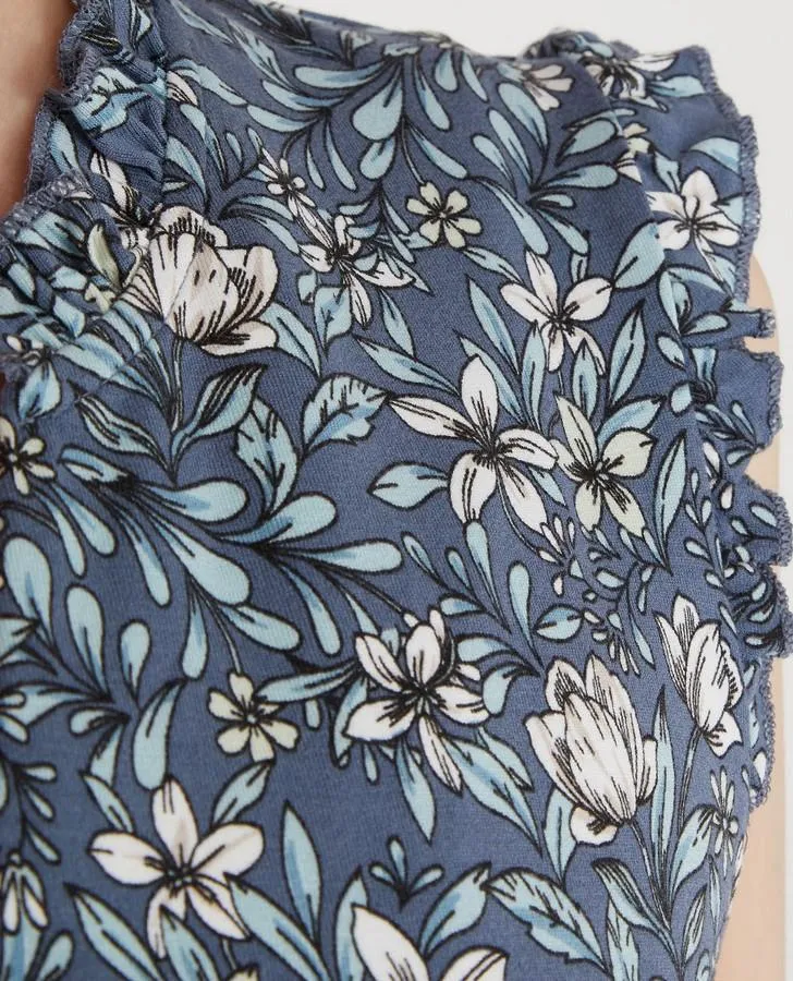 Artist Floral Button Front Dress