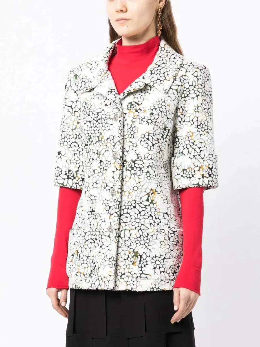 Autumn Flower-Print Jacket