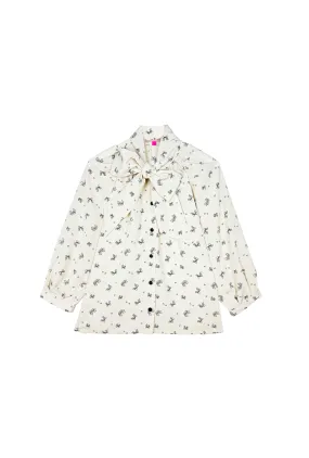 Big Bow Blouse - Bow Print