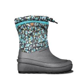 Big Girl Bogs Snow Shell Animal in Dark Grey Multi