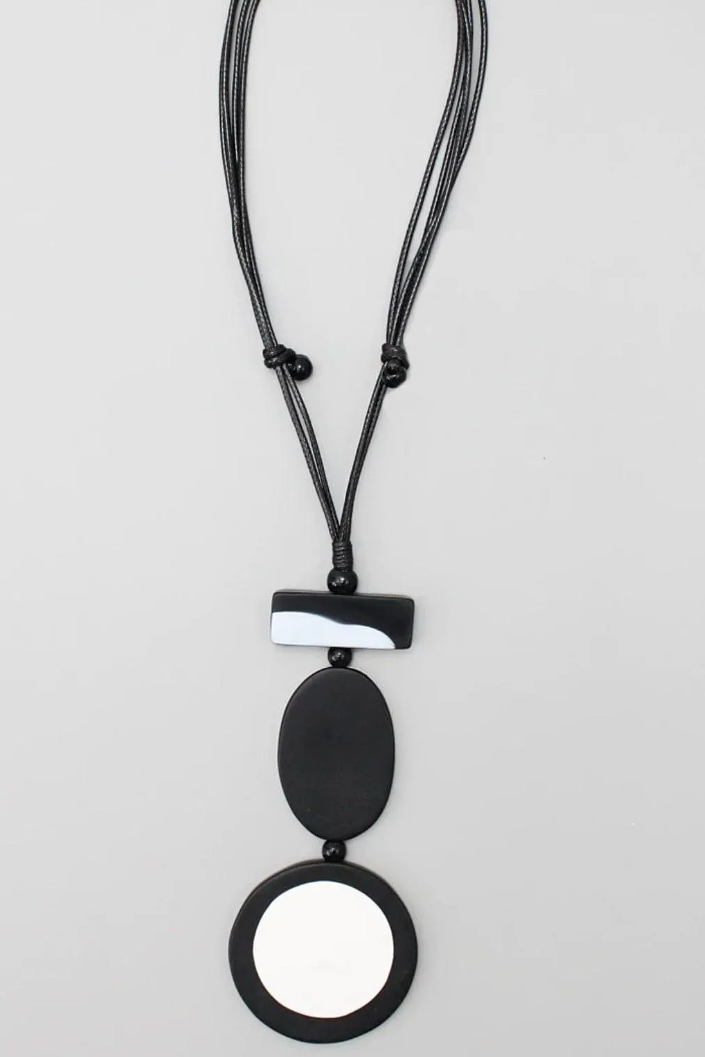 Black and Off White Pendant