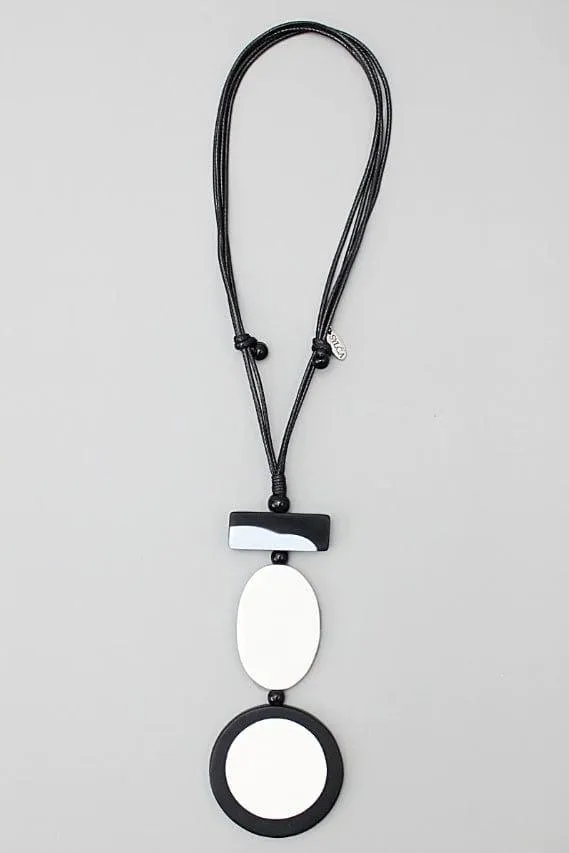 Black and Off White Pendant