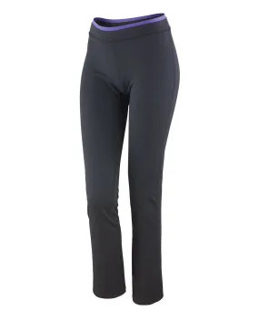 Black/Lavender - Women's fitness trousers