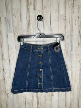 Blue Denim Skirt Mini & Short Bp, Size 0