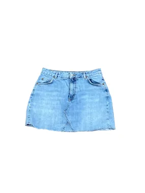 Blue Denim Skirt Mini & Short Clothes Mentor, Size S