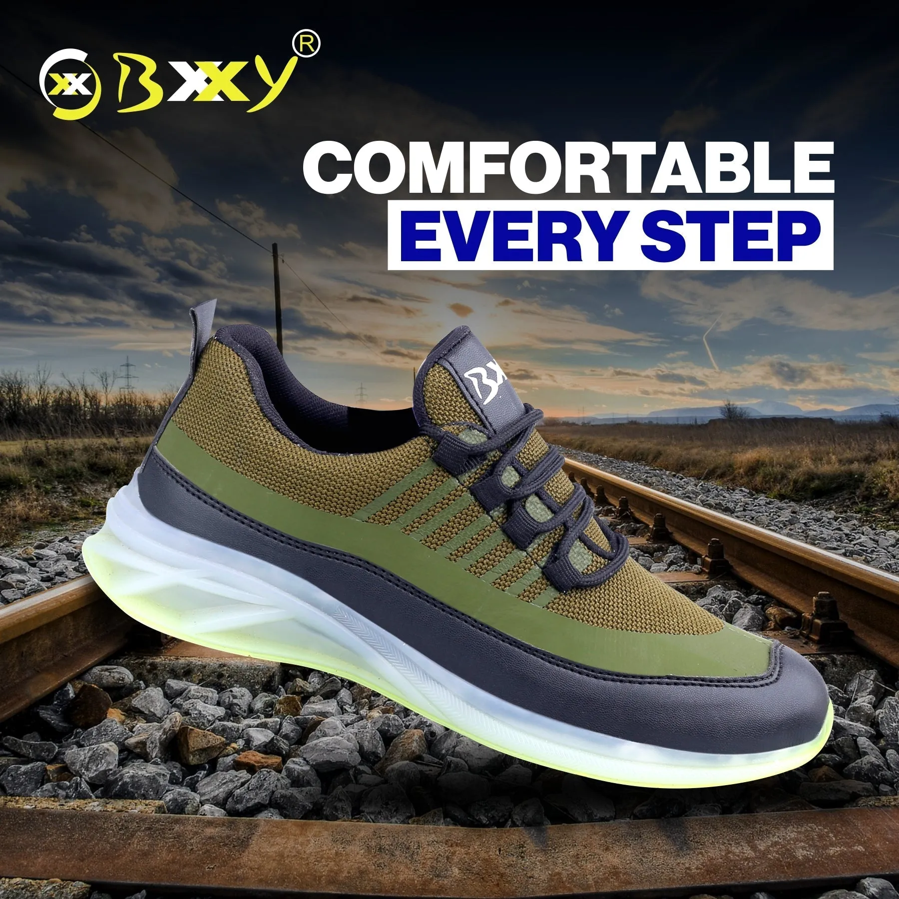 Bxxy's Men's Trendy Sports Lace-up Shoes