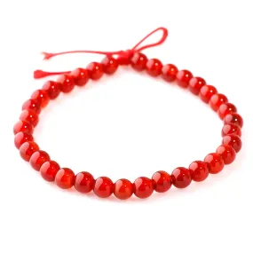 Carnelian 6mm Round - Large Hole Beads