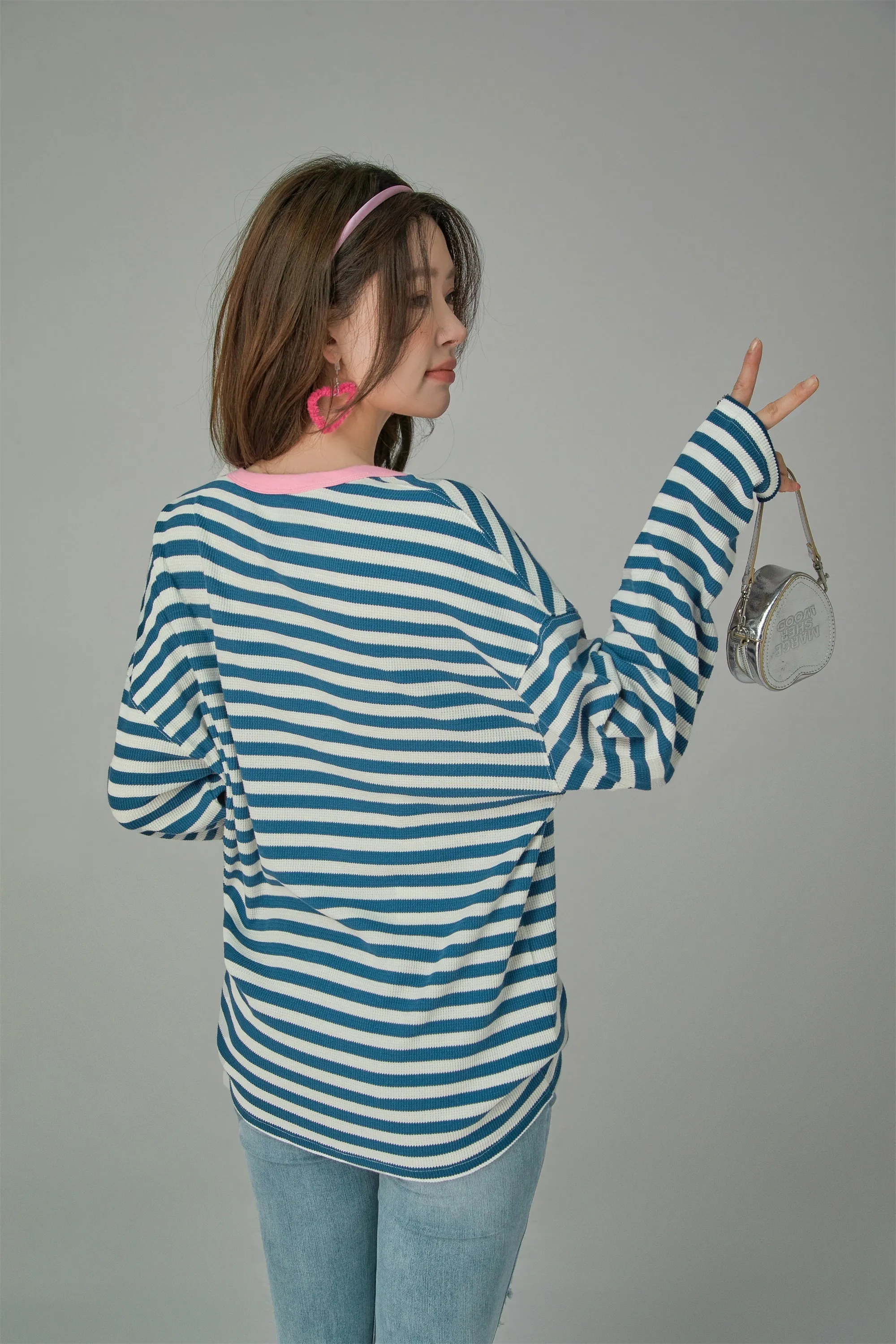 Cheerful Striped Long Sleeve T-Shirt