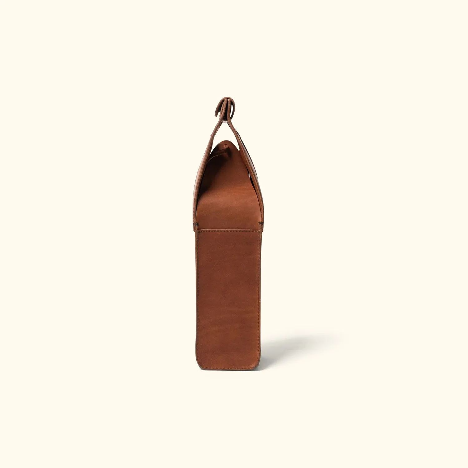 Denver Leather Wine Tote - Single | Autumn Brown