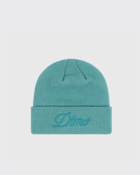 Dime Cursive Beanie - Teal