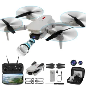 E88 FPV RC Drone with 4K Daul Cameras - RC Quadcopter with Multiple Flight Modes, 3D Flip Foldable