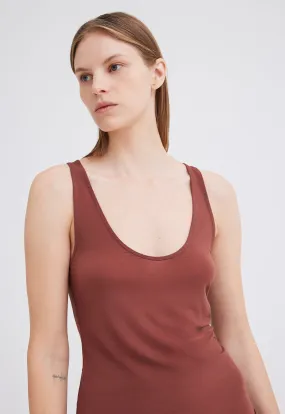 Eren Italian Jersey Tank - Burbank Red