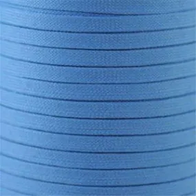 Flat Athletic Laces Custom Length with Tip - Light Blue (1 Pair Pack) Shoelaces