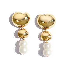 Franca Pearl Drops - Gold