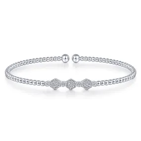 Gabriel & Co. Bujukan Cuff Bracelet with Diamond Stations