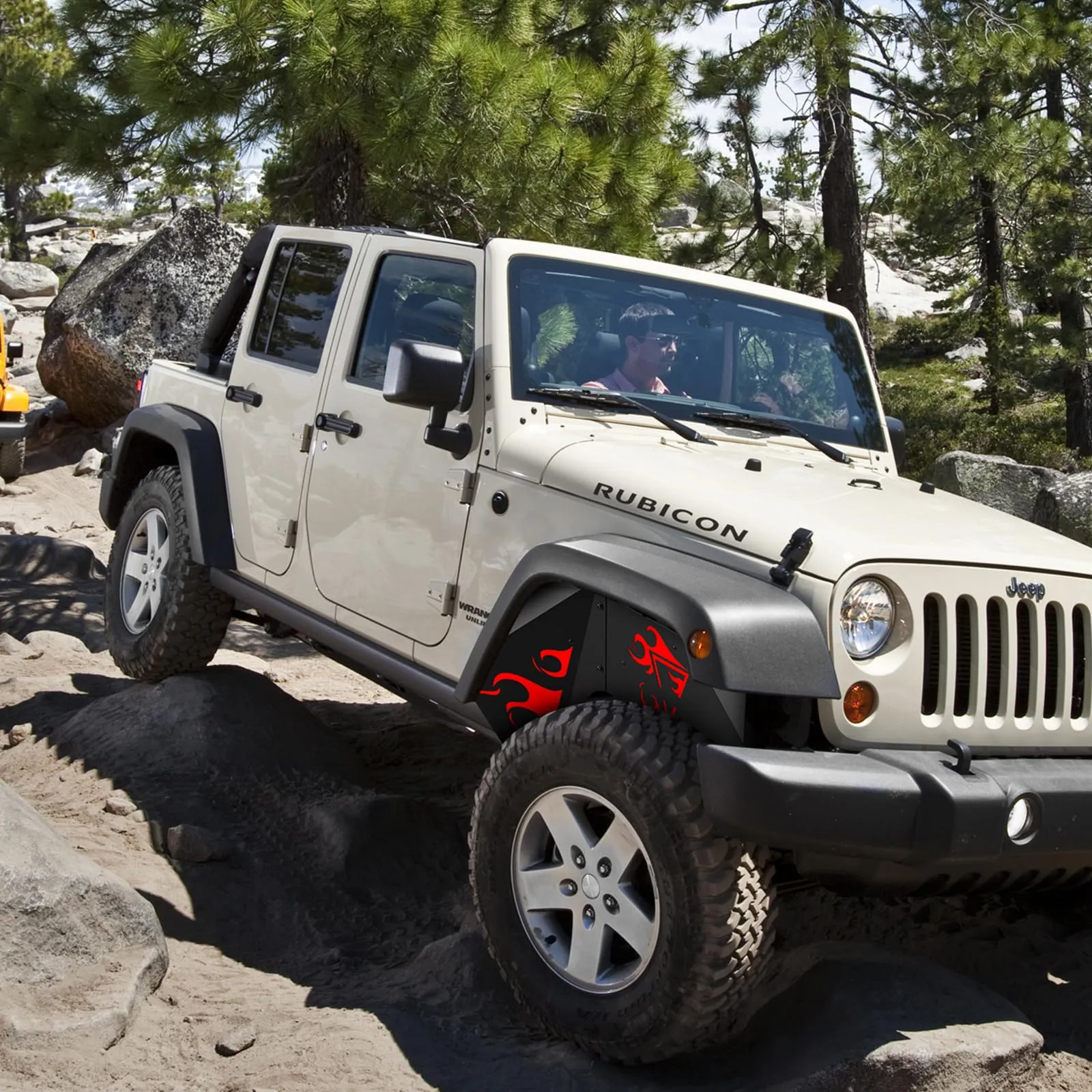 GARVEE Front Inner Fender Liners Fits for 2018-2024 Jeep Wrangler JL & JLU,2 PCS Wheel Well Liners Cover,Wheel Mud Guards Flares,Bolt-on Style Splash Guards