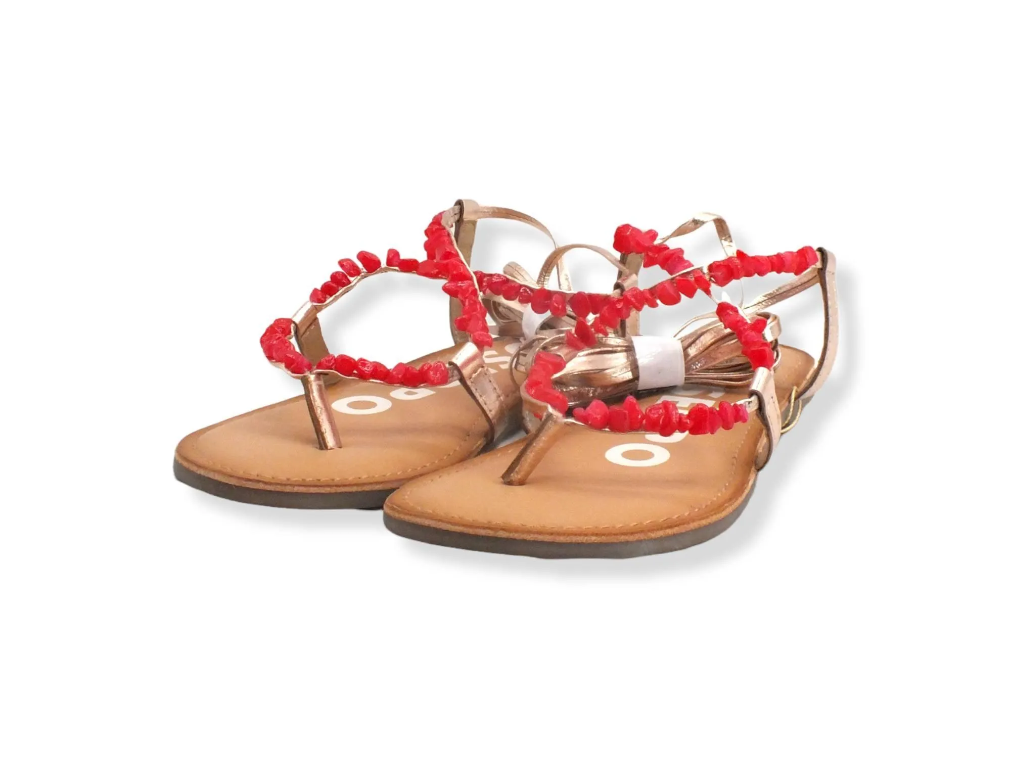 GIOSEPPO Lisieux Sandalo Infradito Gladiator Listini Stones Red 66036