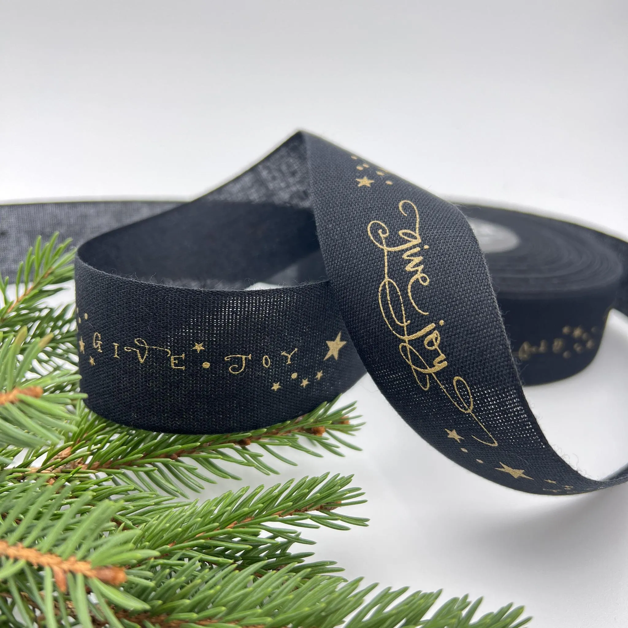 Give Joy Calligraphy Ribbon : Studio Carta