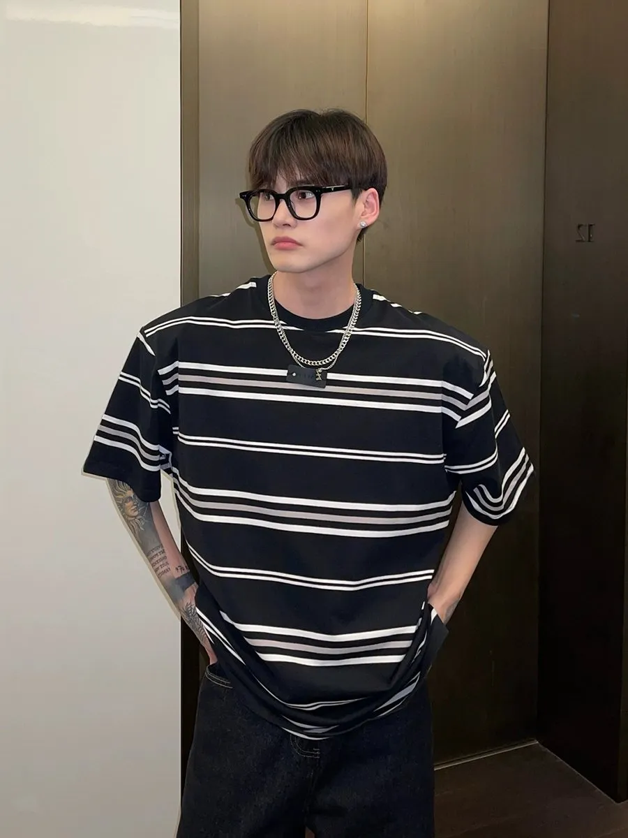 GS No. 133 Korean Striped T-shirt