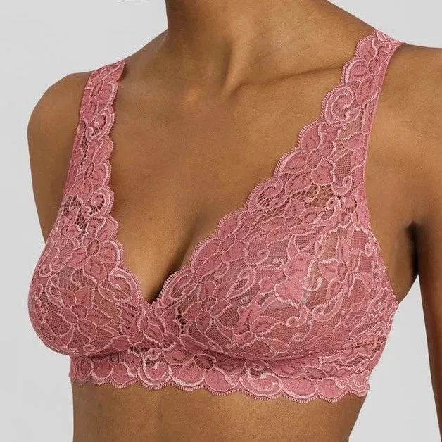 Hanro Moments Lace Soft Cup Bra 071465 Sweet Pepper