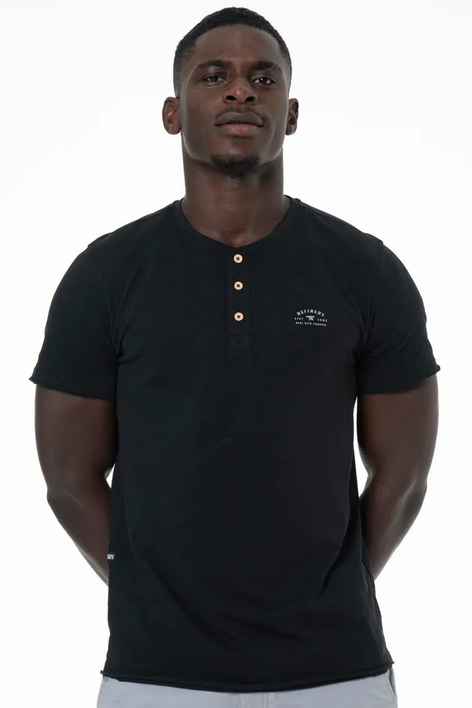 Henley T-Shirt _ 141367 _ Black