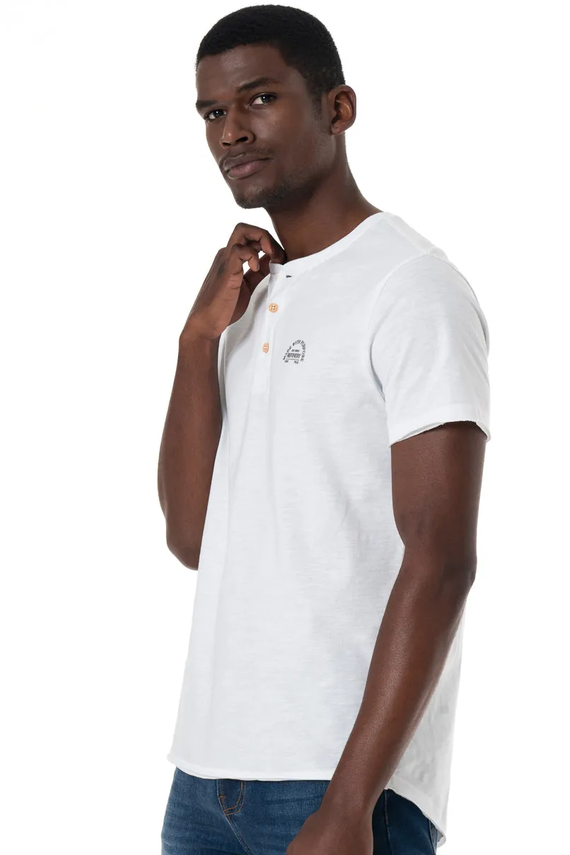 Henley T-Shirt _ 151840 _ White