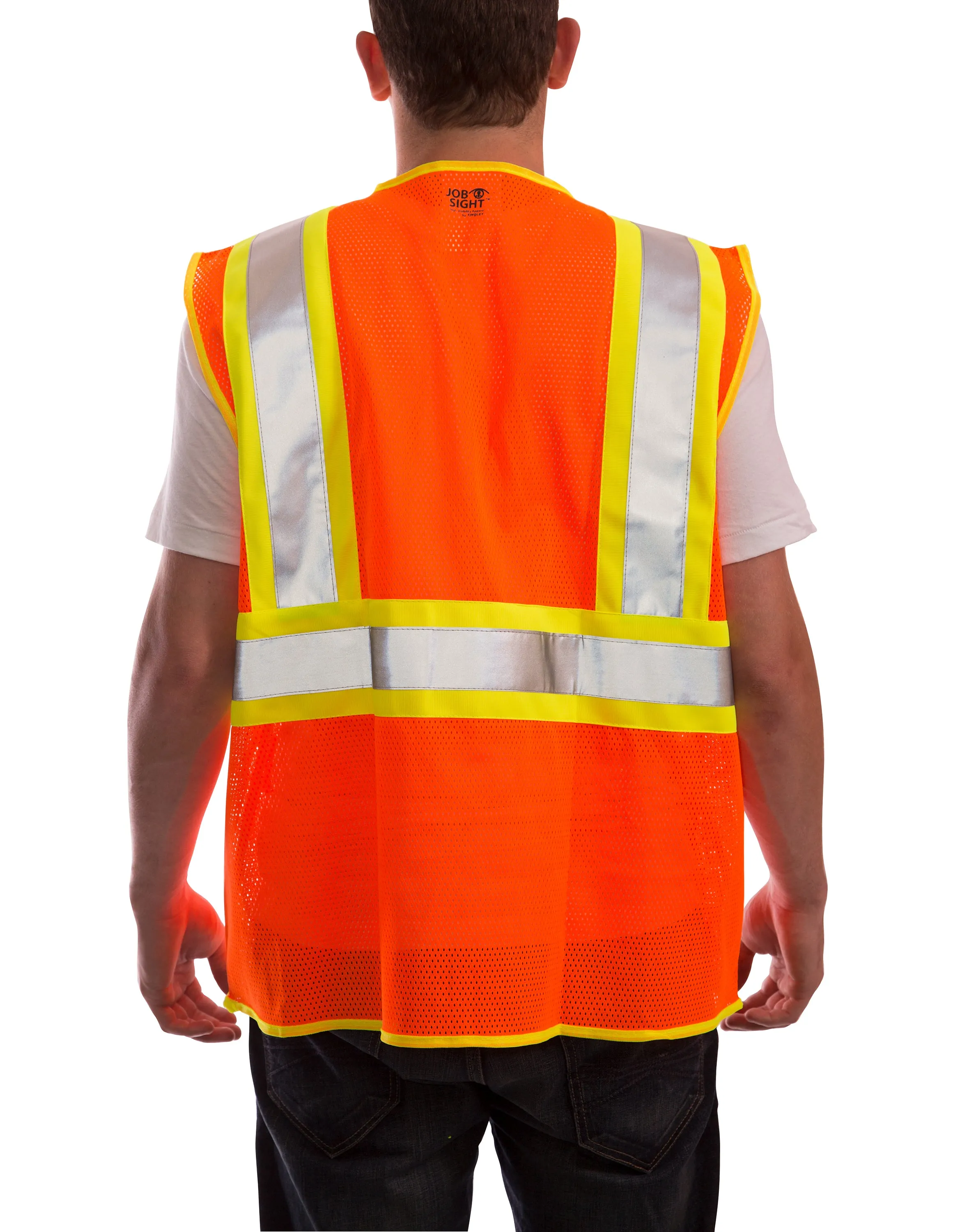 Job Sight Class 2 Two-Tone Mesh Vest