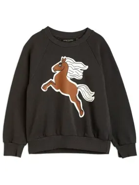 Kids Horse Printing Sweatshirt Black 22720155 99