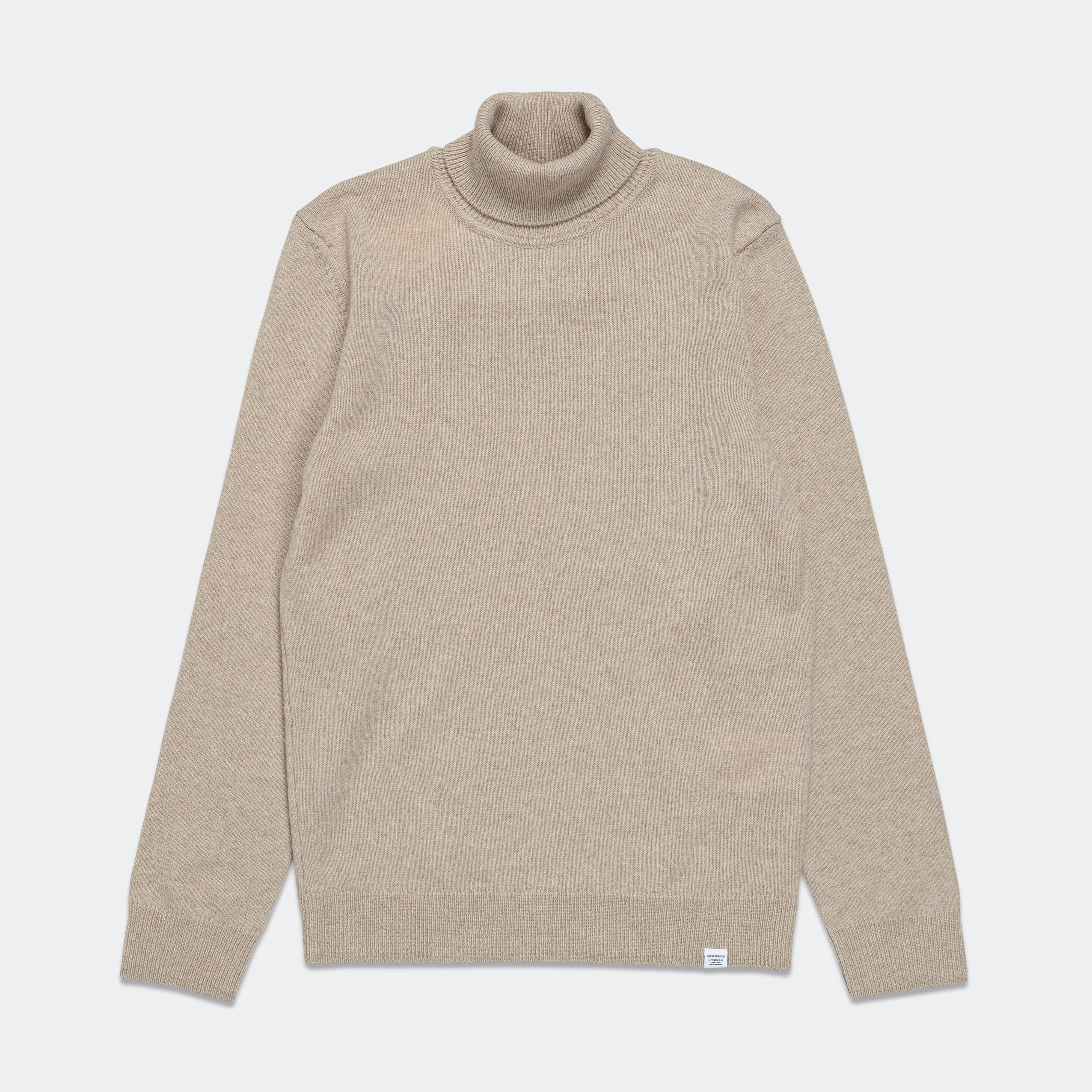 Kirk Merino Lambswool Turtleneck - Oatmeal