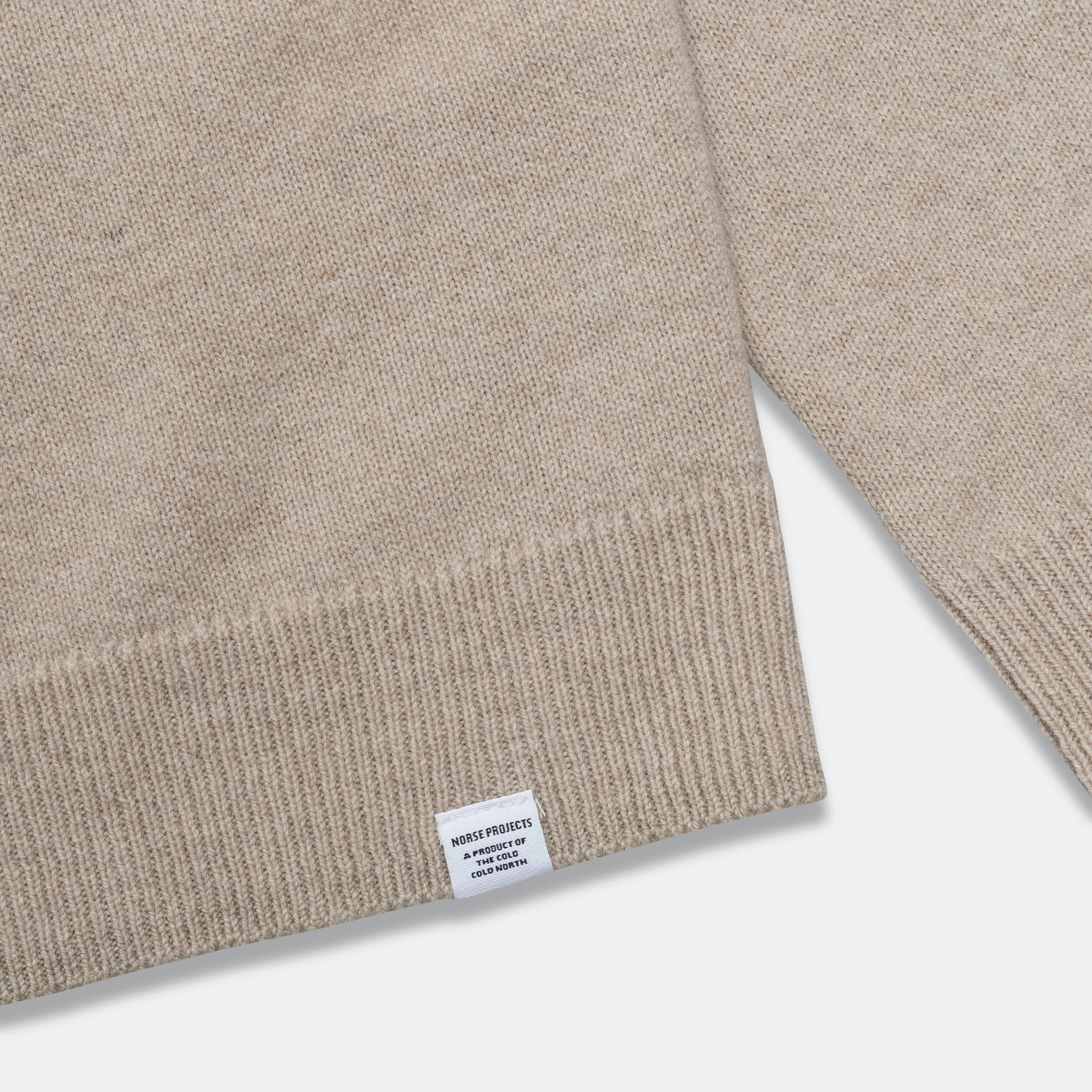 Kirk Merino Lambswool Turtleneck - Oatmeal