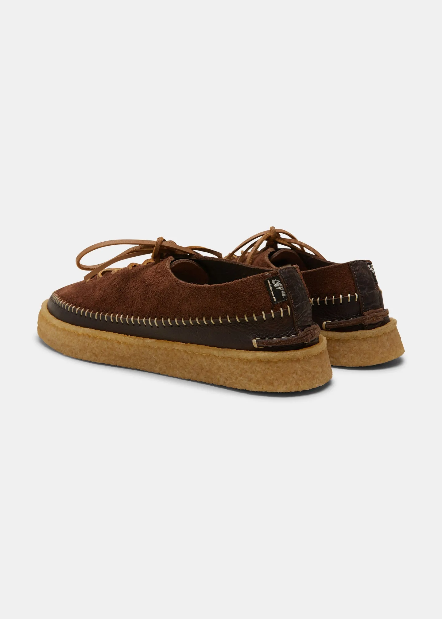 Loaf Leather Shoe On Crepe Cupsole - Dark Brown