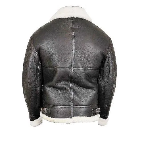 Men RAF Aviator B3 Shearling Leather Jacket