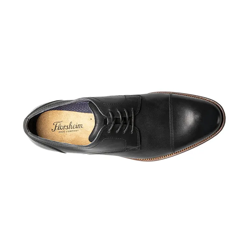 Men's Flex Cap Toe Black Smooth