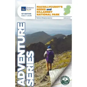 OSI Adventure Series map: MacGillycuddy’s Reeks & Killarney National Park (1:25,000)