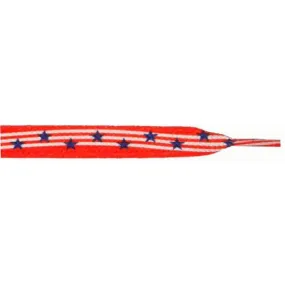 Printed 9/16 Flat Laces - Stars & Stripes (1 Pair Pack) Shoelaces