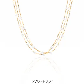 Rain Pearl 18K Gold Plated Necklace