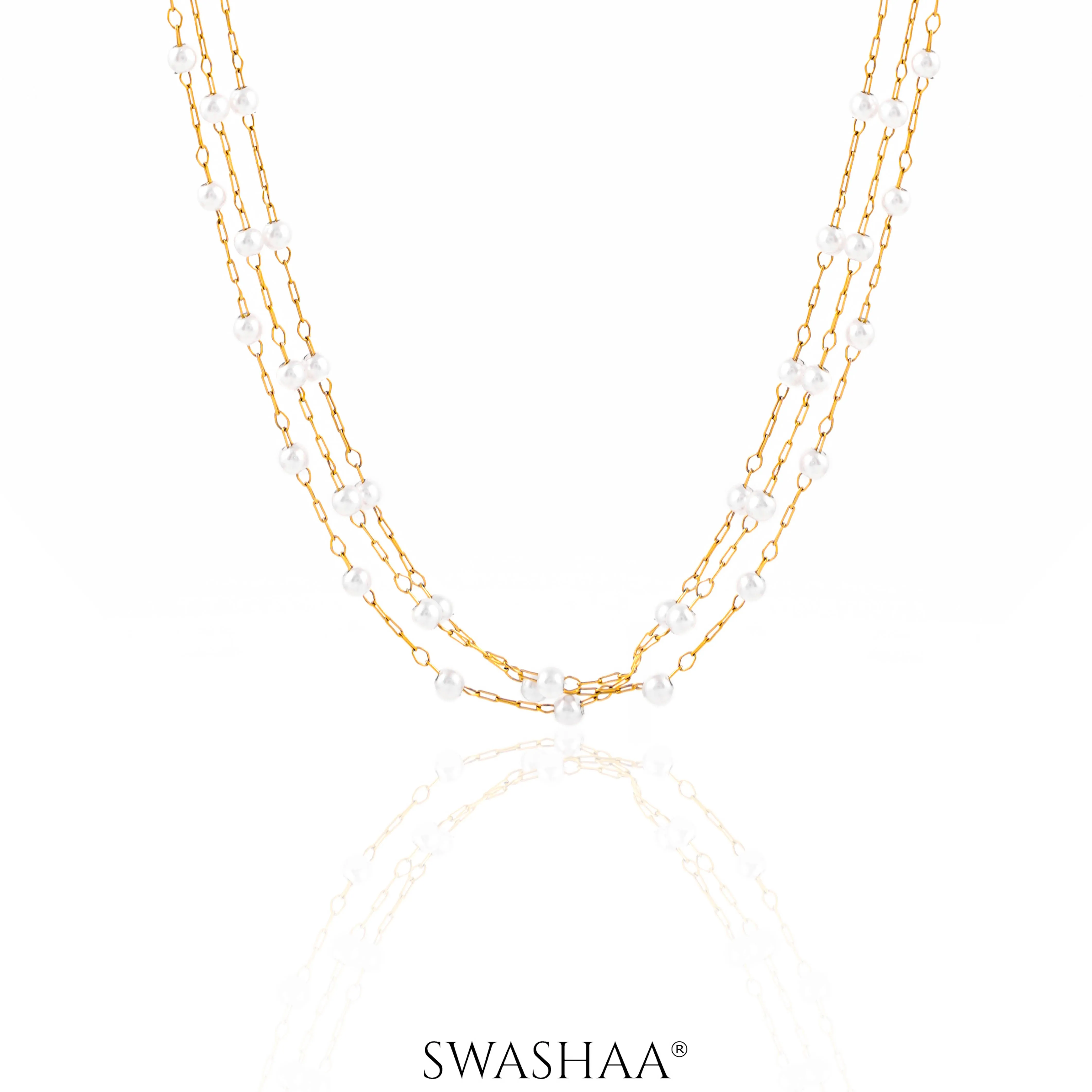 Rain Pearl 18K Gold Plated Necklace