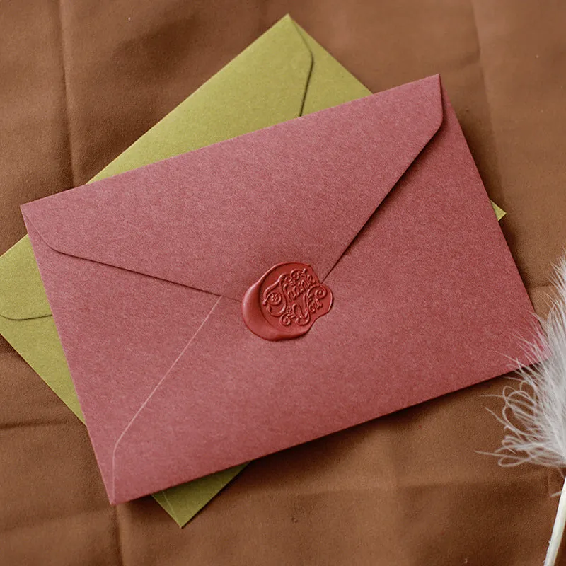 Retro Solid Color Triangle Envelope