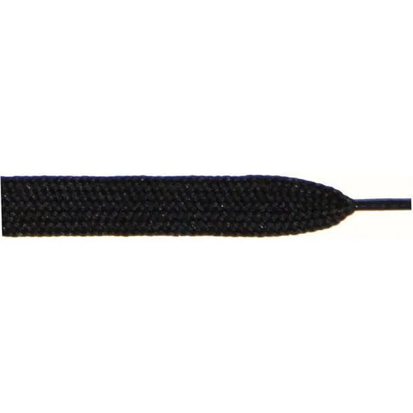 Thick Flat 3/4 - Black (12 Pair Pack) Shoelaces