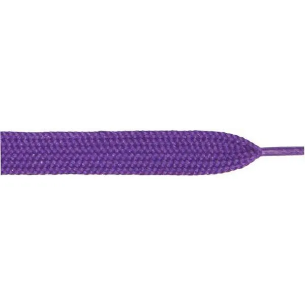 Thick Flat 3/4 - Purple (12 Pair Pack) Shoelaces